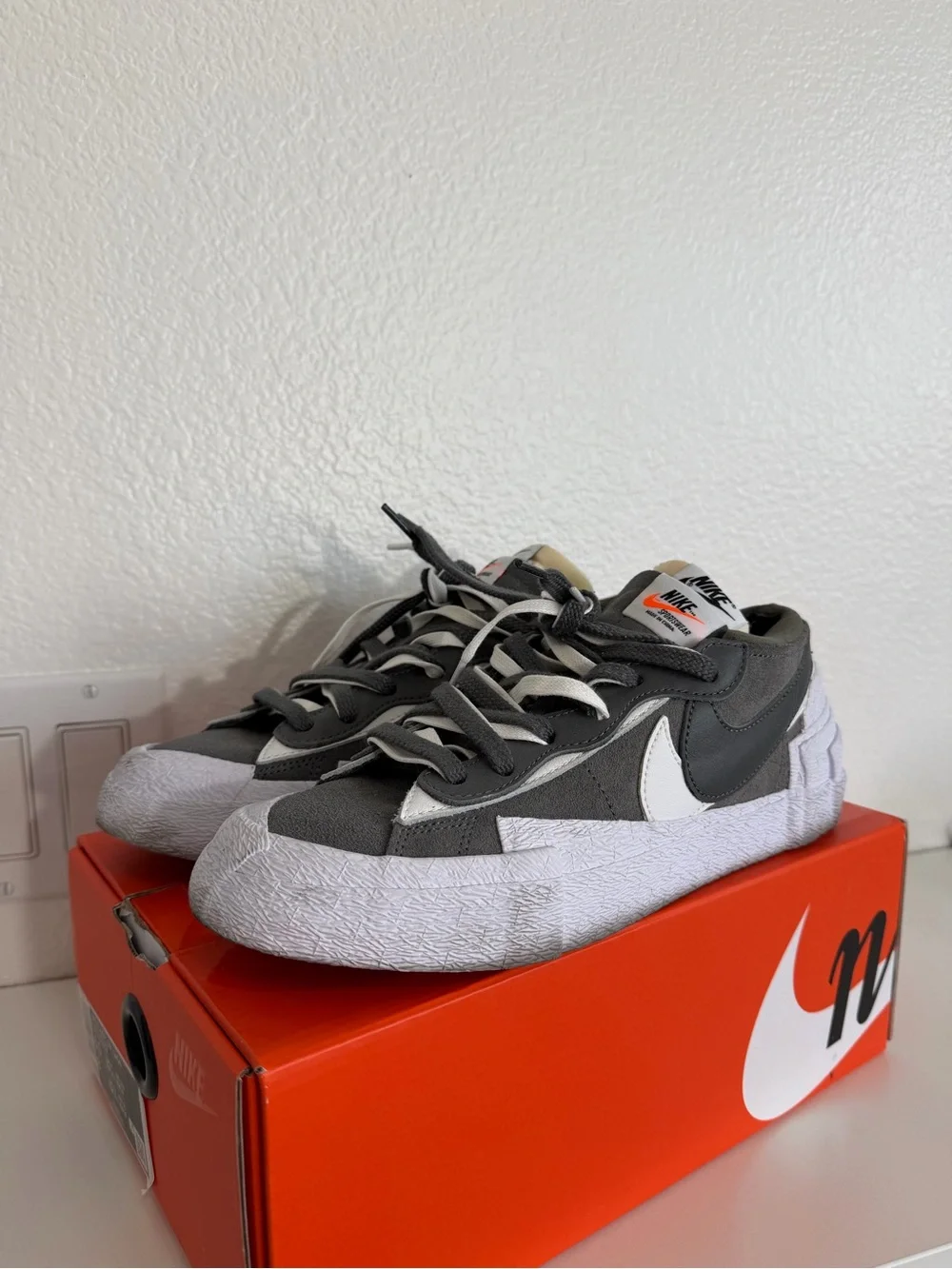 Nike Blazer Low x Sacai iron gray Sneakers